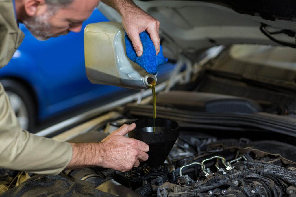 Premium Oil Change at Home in Colorado for Estate Owners