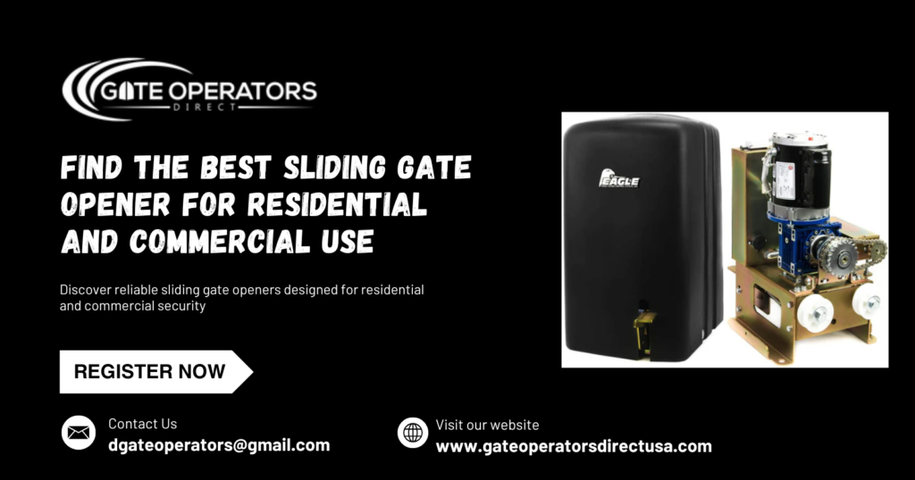 Find the best sliding gate opener for residential and commercial use