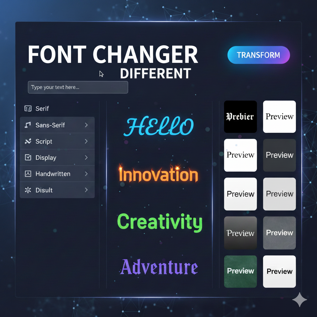 Font Changer: Transforming Ordinary Text into Eye-Catching Digital Content