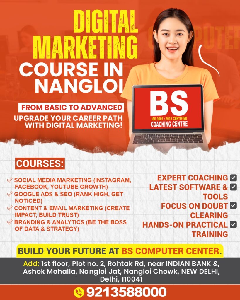 Why BS Computer Center Is Recognized as the Best Computer Institute in Nangloi?