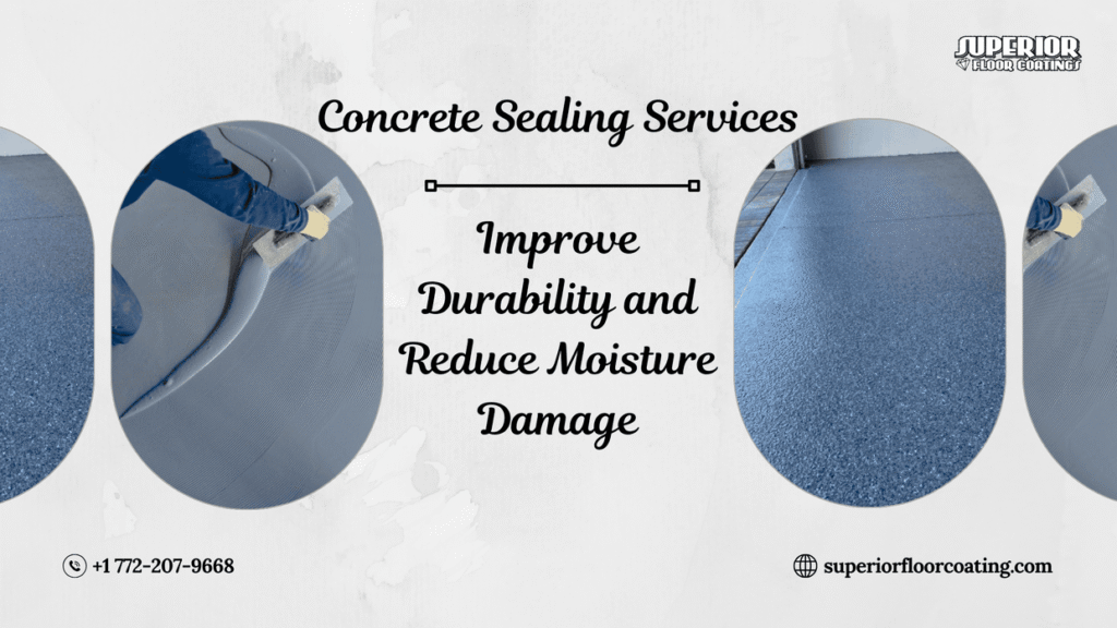 How Concrete Sealing Services Improve Durability and Reduce Moisture Damage
