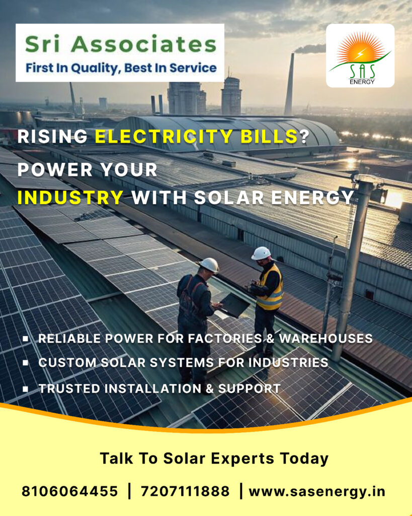 Solar System Dealers in hyderabad | PM Surya Ghar Muft Bijli Yojana | Solar Panels in Hyderabad – Sri Associates