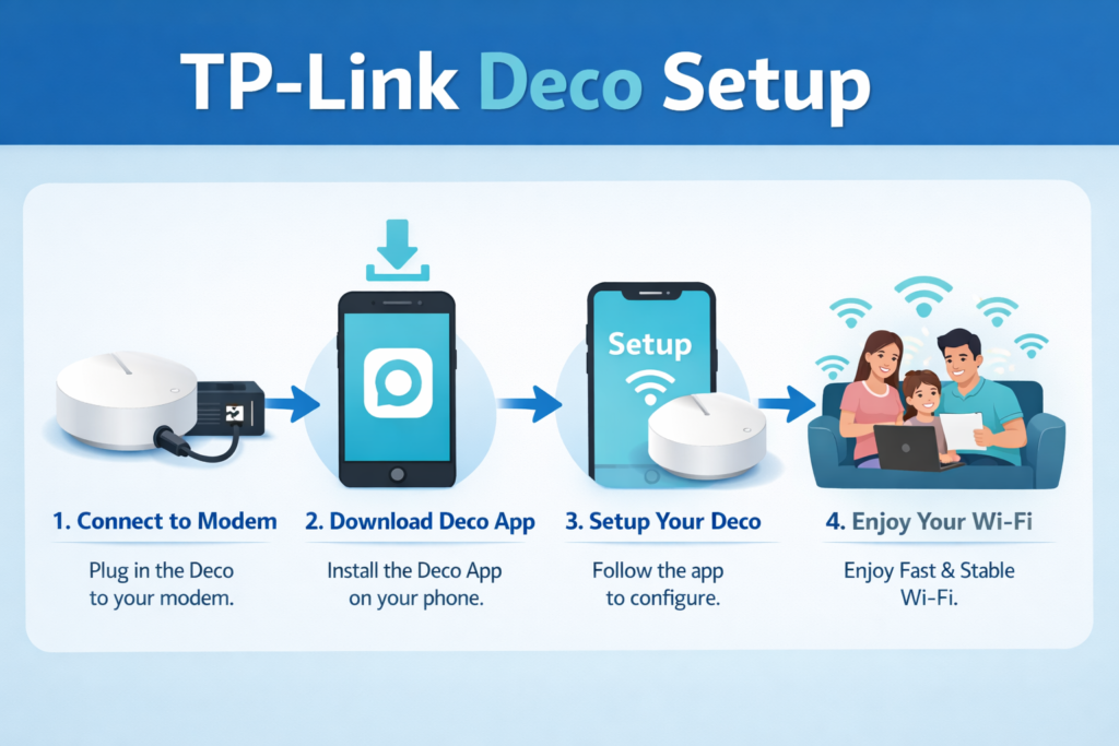 How to Complete TP Link Deco Setup via tplinkdeco.net