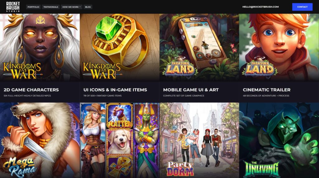 Transform Your Game with Expert Art Outsourcing by RocketBrush