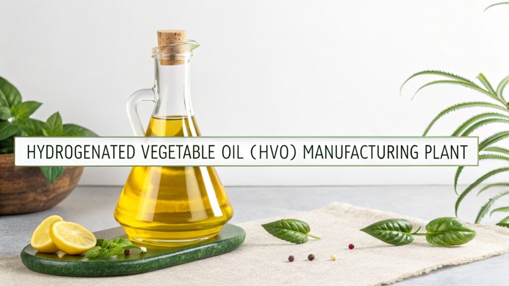 Hydrogenated Vegetable Oil (HVO) Manufacturing Plant Setup Cost Analysis Report 2026