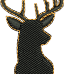 Buck Embroidery Design File for Machine Embroidery Instant Download