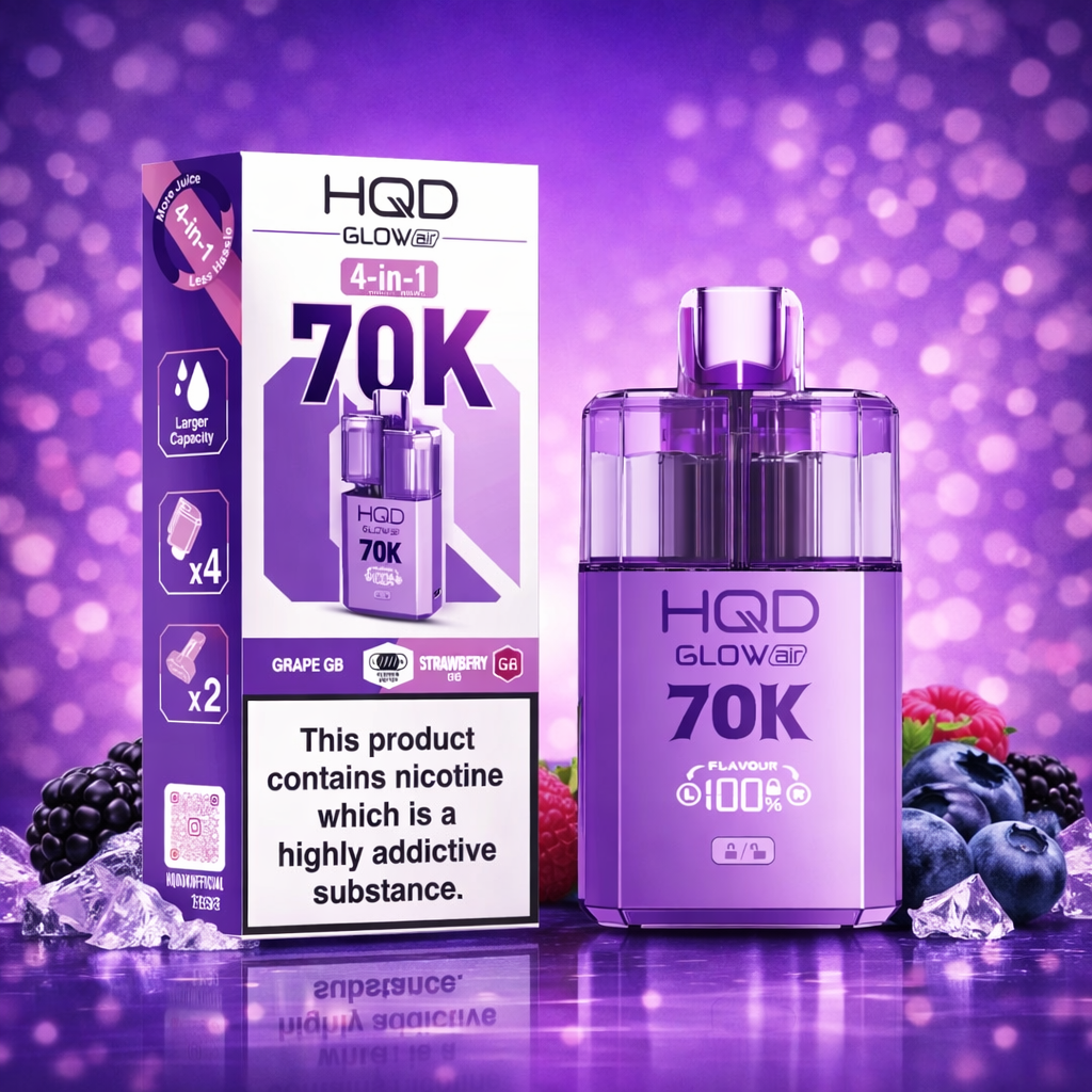 HQD Glow Air 70K Kit Review – Price, Features & 70K Puffs