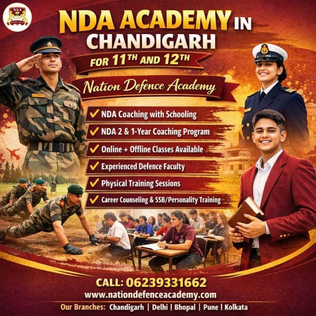 Top Tips for 11th and 12th Students Joining an NDA Academy in Chandigarh