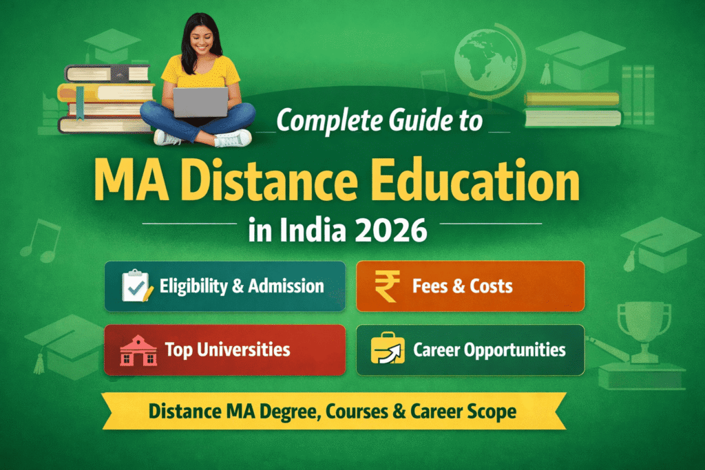 Complete Guide to MA Distance Education in India – Admission, Fees & Universities