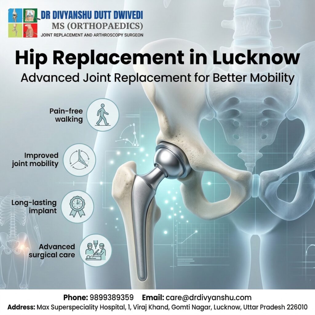 Hip Replacement in Lucknow: When You Need Surgery and How the Best Orthopedic Doctor in Lucknow Can Help You Walk Pain-Free Again