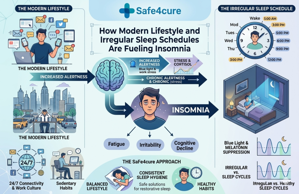 How Modern Lifestyle and Irregular Sleep Schedules Are Fueling Insomnia
