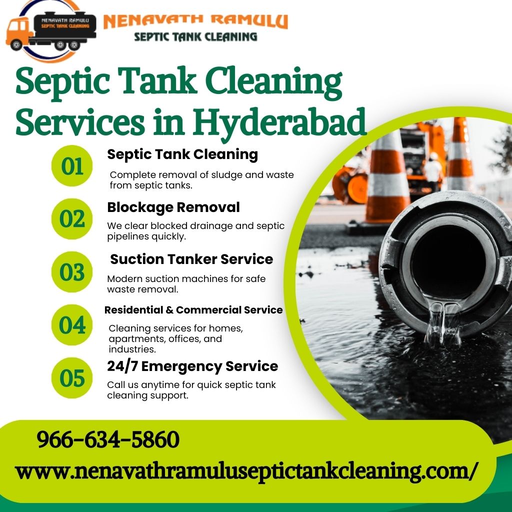 Septic Tank Cleaning Services in Hyderabad