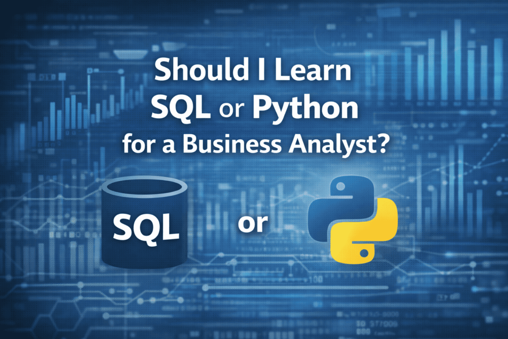 Should I Learn SQL or Python for a Business Analyst?
