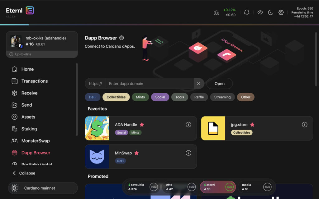 Eternl Wallet – Download Extension | Cardano Official Wallet