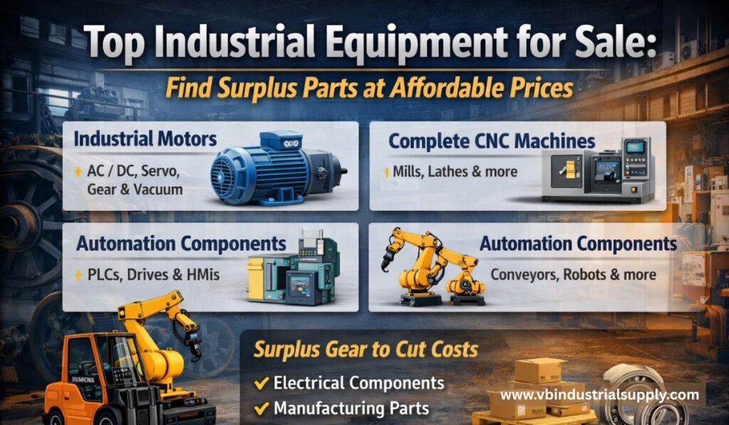 Top Industrial Equipment for Sale: Find Surplus Parts at Affordable Prices
