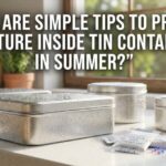 WHAT ARE SIMPLE TIPS TO PREVENT MOISTURE INSIDE TIN CONTAINERS IN SUMMER?