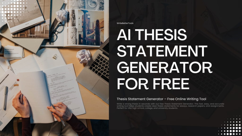 Struggling With Your Thesis Sentence? Try This Free Thesis Statement Generator