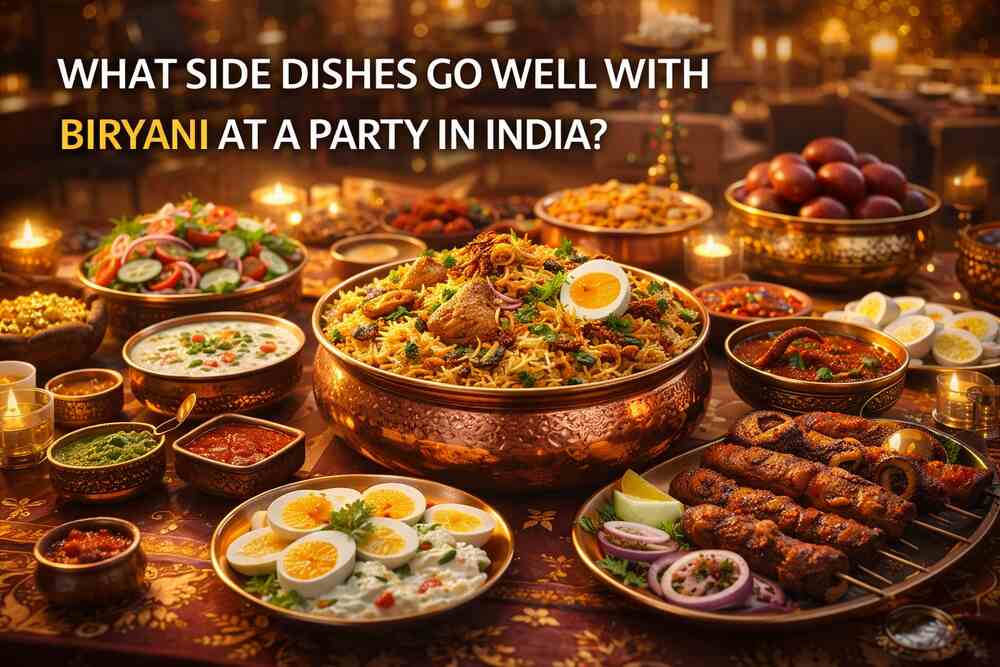 WHAT SIDE DISHES GO WELL WITH BIRYANI AT A PARTY IN INDIA?