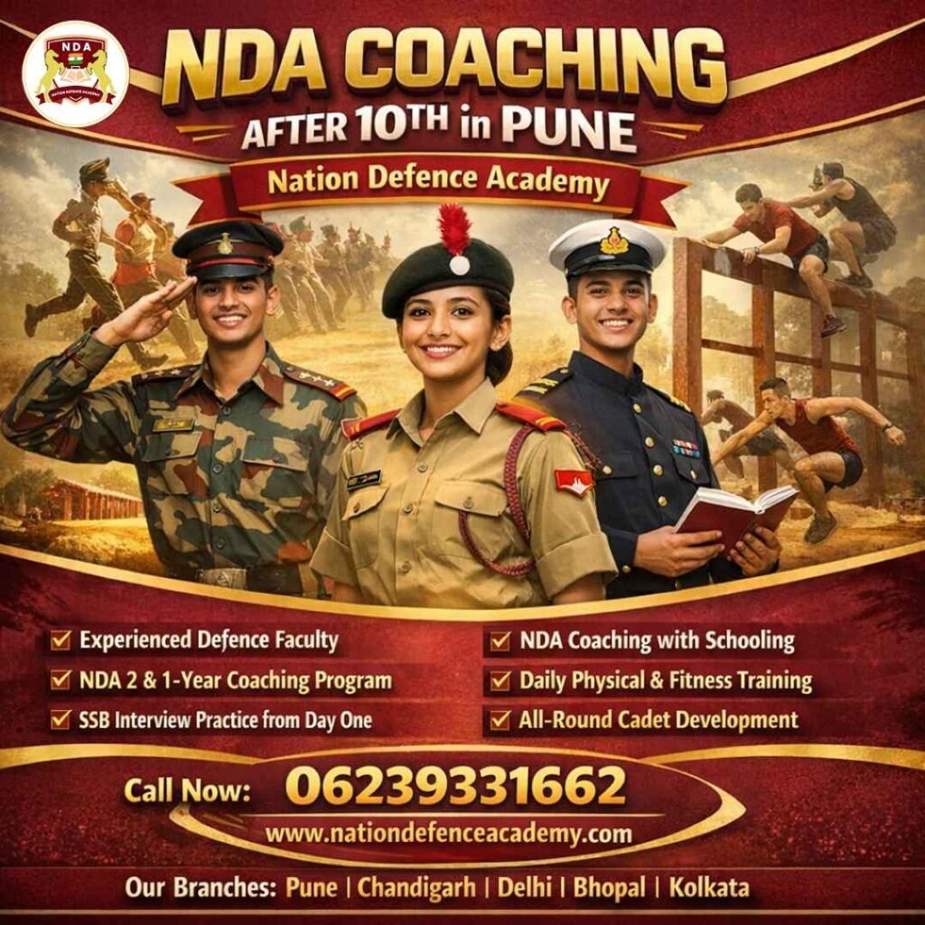 Best NDA Coaching Classes in Pune After 10th | Nation Defence Academy
