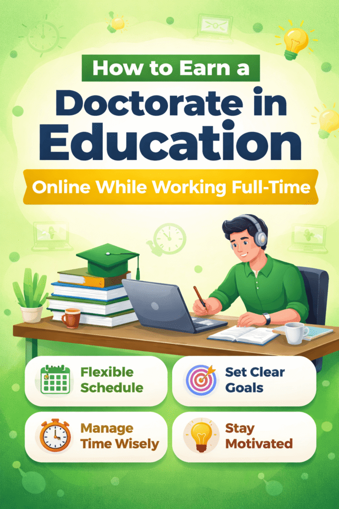 How to Earn a Doctorate in Education (EdD) Online While Working Full-Time