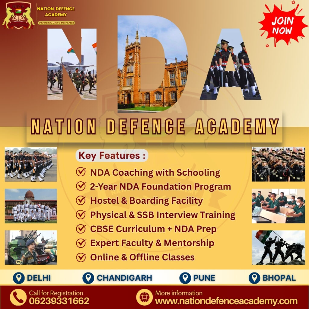 “Nation Defence Academy – Premier NDA Academy in Pune for 11th & 12th | Best NDA Classes in Pune”