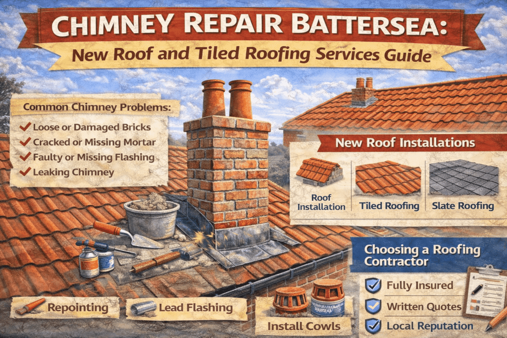 Chimney Repair Battersea: New Roof and Tiled Roofing Services Guide