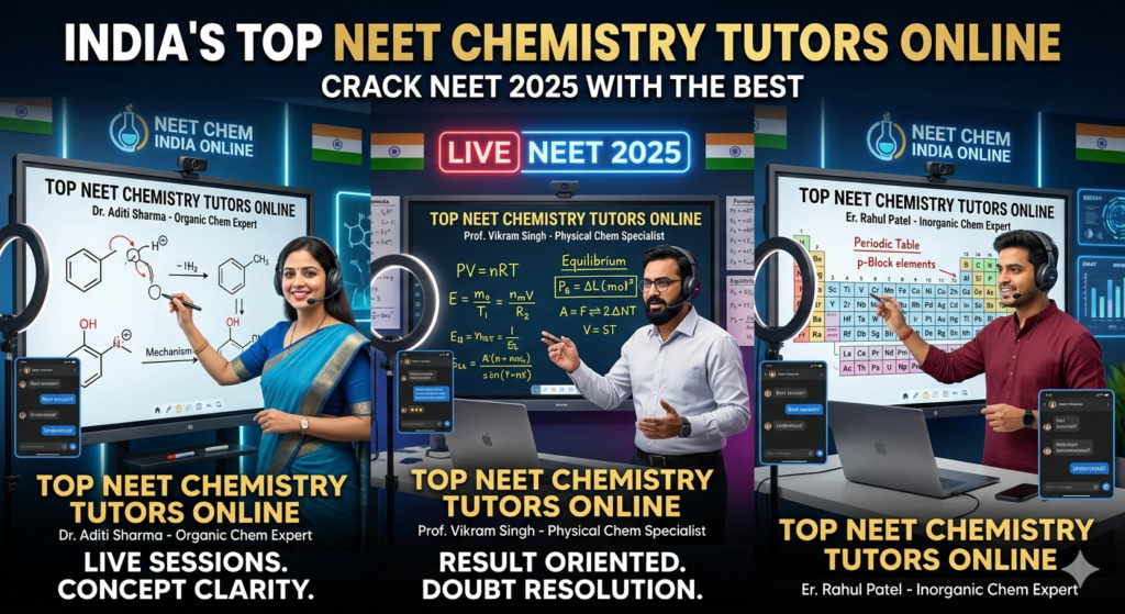 Top online chemistry tutors for NEET preparation