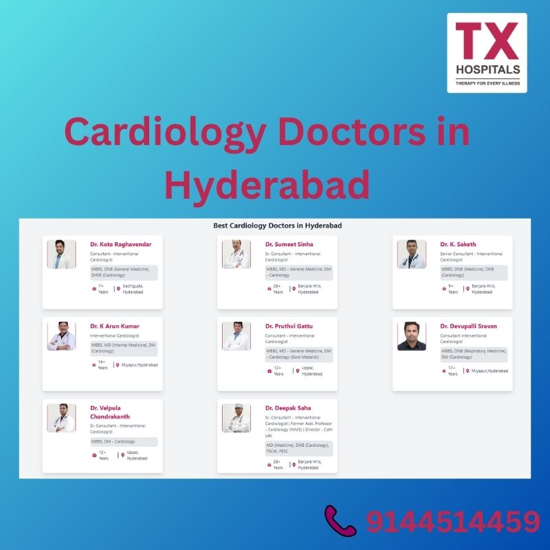 leading famous Best Cardiac Hospitals in Hyderabad -TX Hospitals