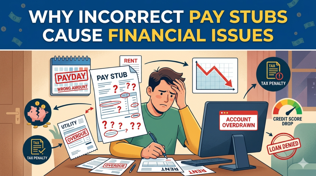 Why Can Incorrect Pay Stubs Cause Financial Issues?