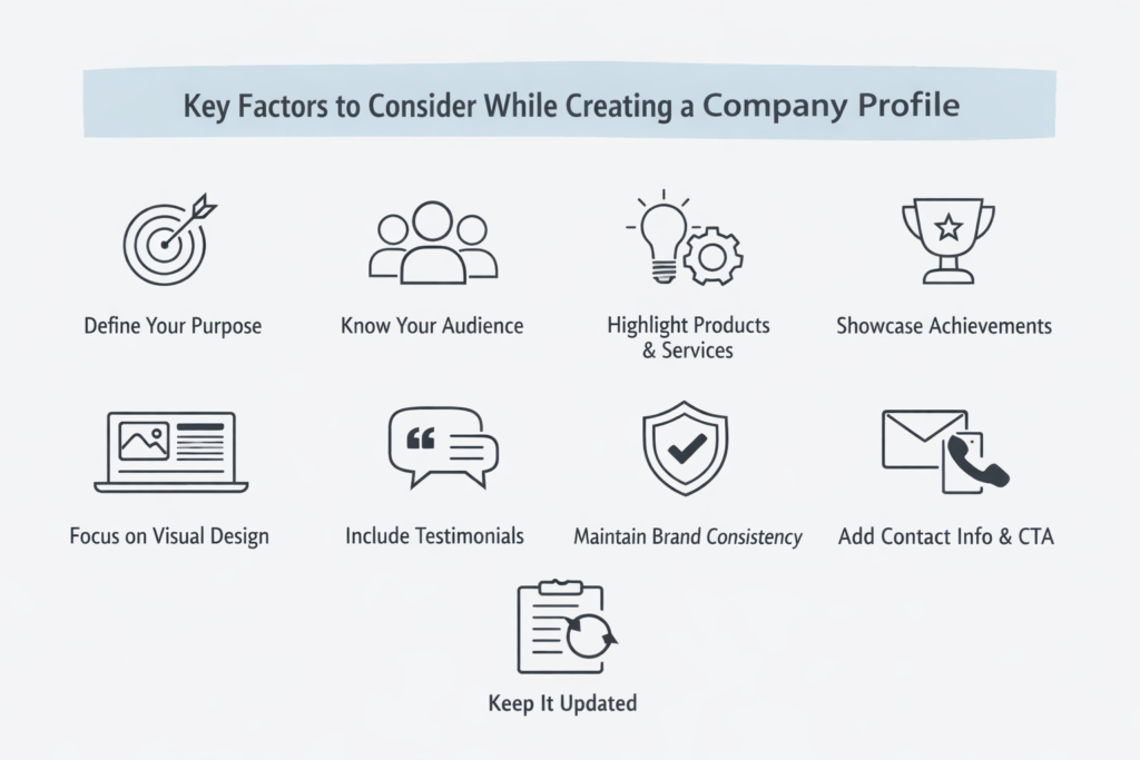 Key Factors to Consider When Creating a Company Profile