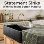 The Art of Pairing Statement Sinks With the Right Bench Material