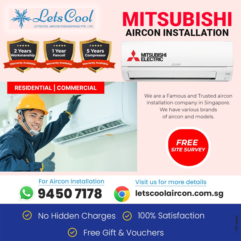 Mitsubishi Electric Aircon Installation – Reliable Cooling SG