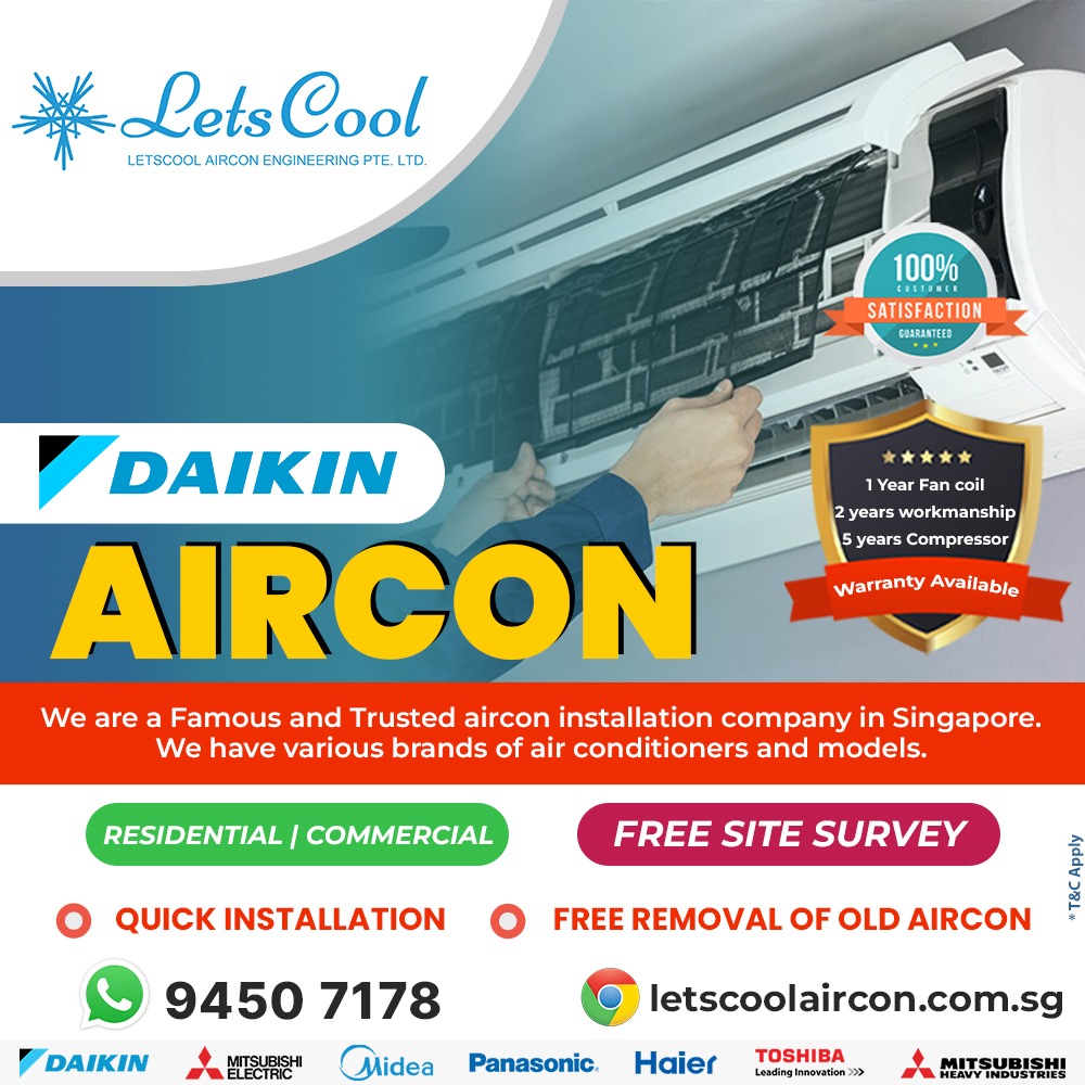 Install Daikin Aircon in Singapore – Fast Setup