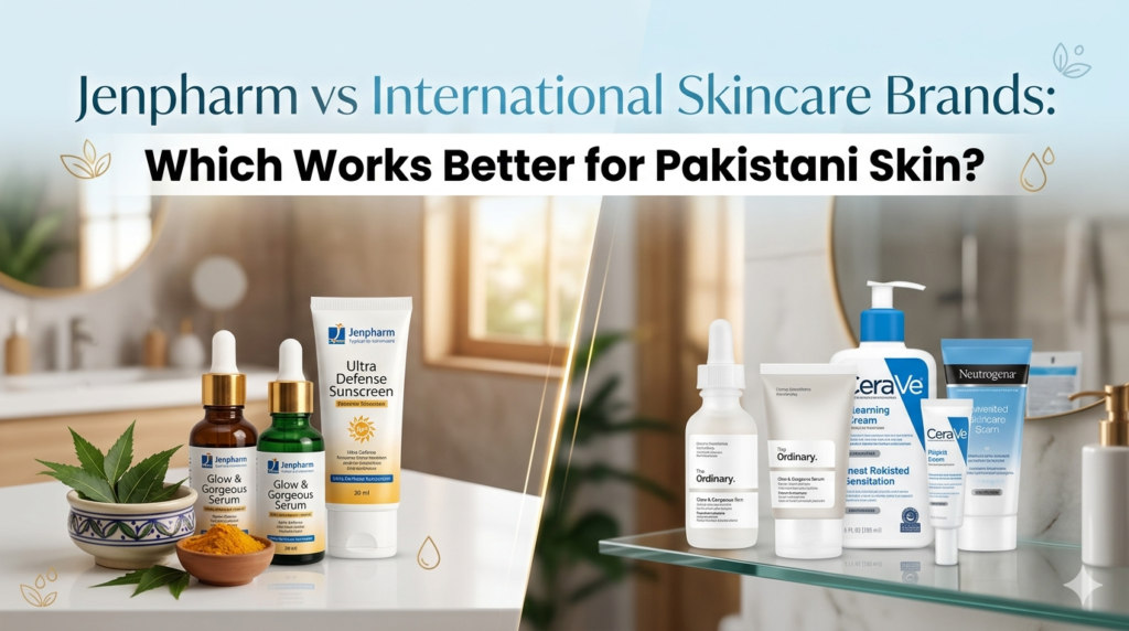 Jenpharm vs International Skincare Brands: Which Works Better for Pakistani Skin?