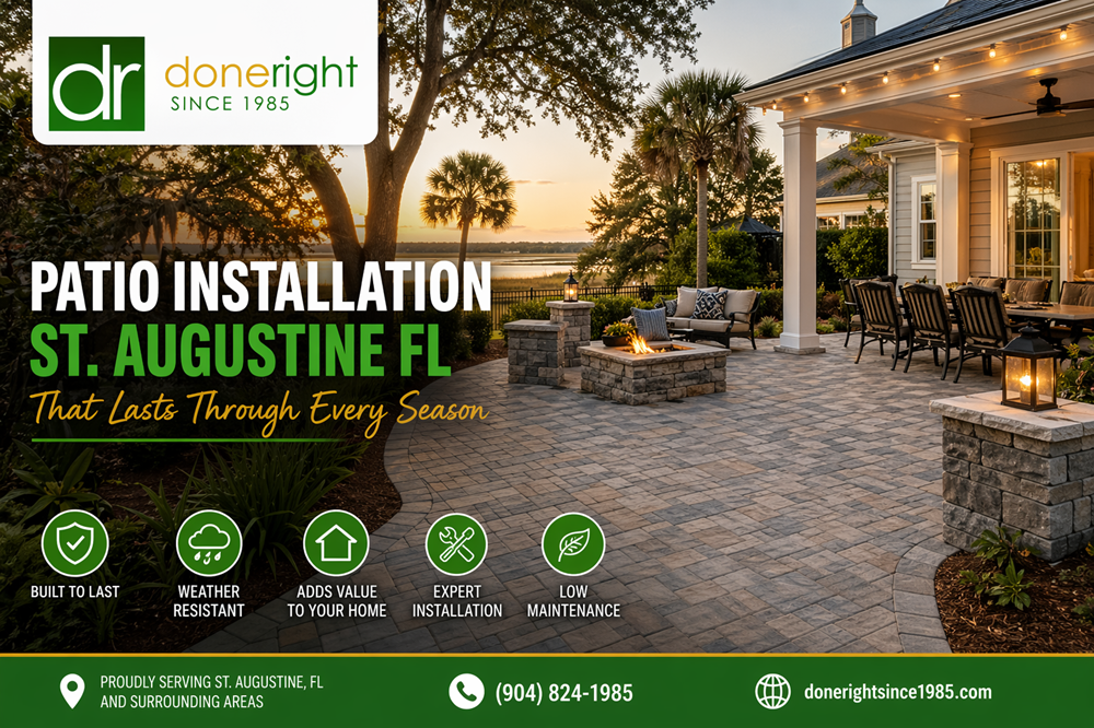 Patio Installation St. Augustine FL That Lasts Through Every Season