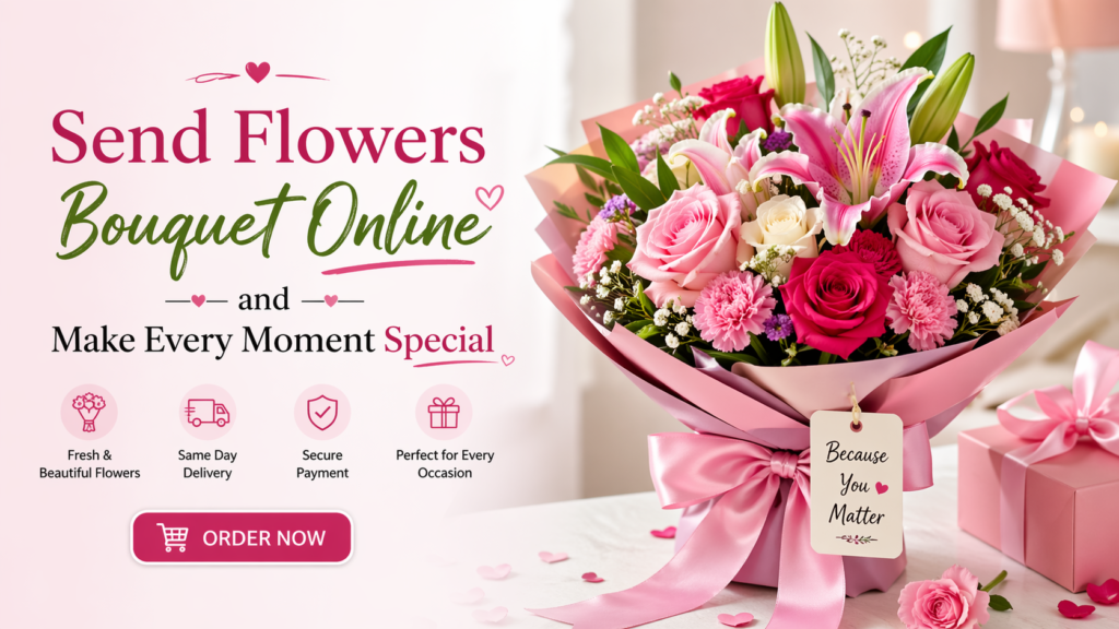 Send Flowers Bouquet Online and Make Every Moment Special