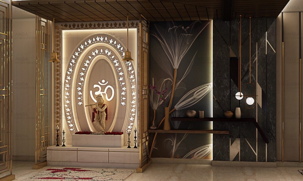 Graceful Corian Mandir Design Inspirations for Home