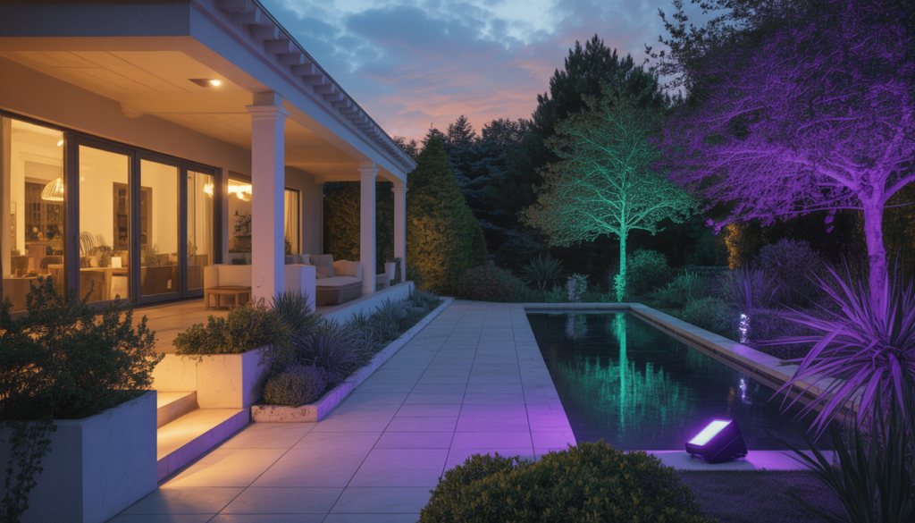 10 Creative Ways to Use Colour Changing Flood Lights in Your Garden