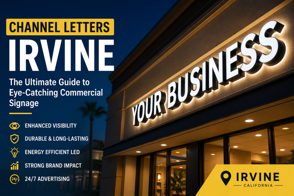 Channel Letters Irvine: Stand Out with the Right Signs Maker Irvine
