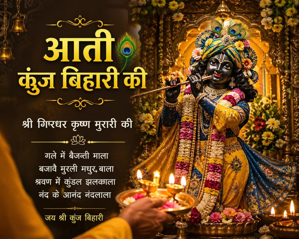 Aarti Kunj Bihari Ki Lyrics in Hindi