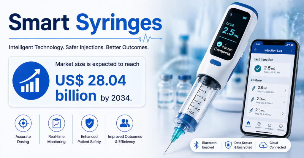 Smart Syringes Market Dynamics 2034: Growth Potential and Strategic Opportunities in Global Healthcare