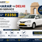 Kharar to Delhi Taxi | Booking Start ₹3350 – BookUrTaxi