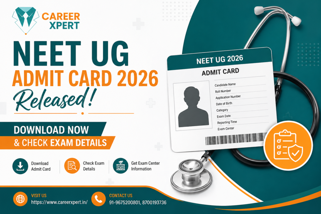 NEET UG 2026 Admit Card Officially Released