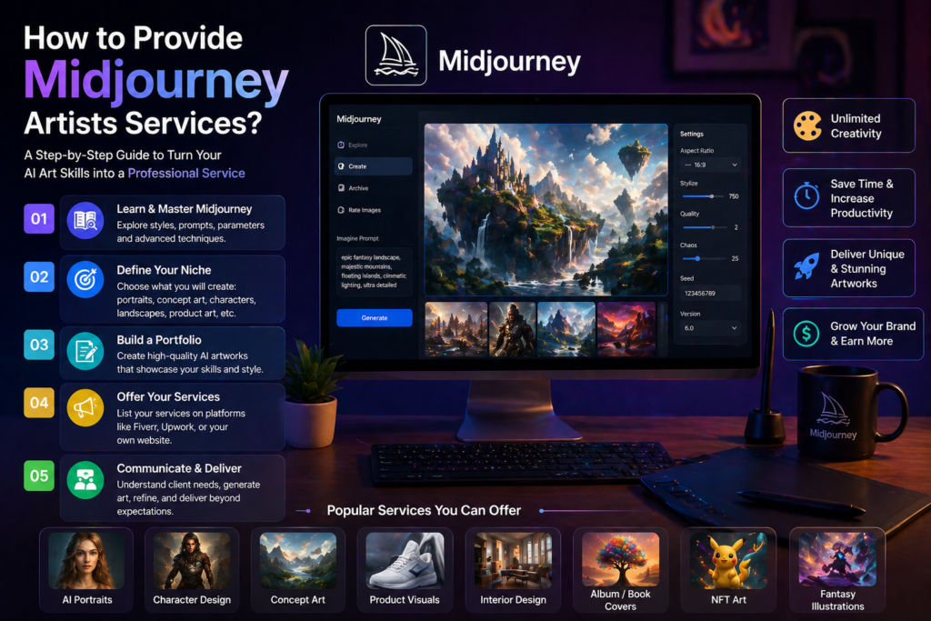 How to Provide Midjourney Artists Services?