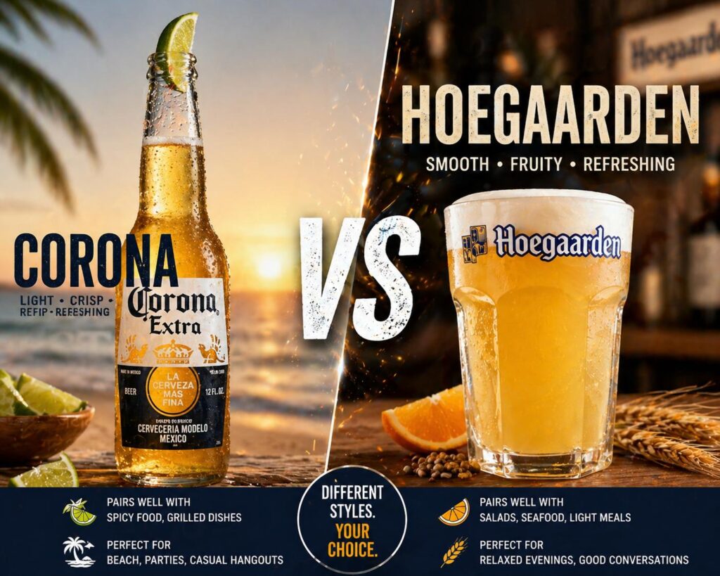 Corona vs Hoegaarden: Which Beer Matches Your Taste Better?