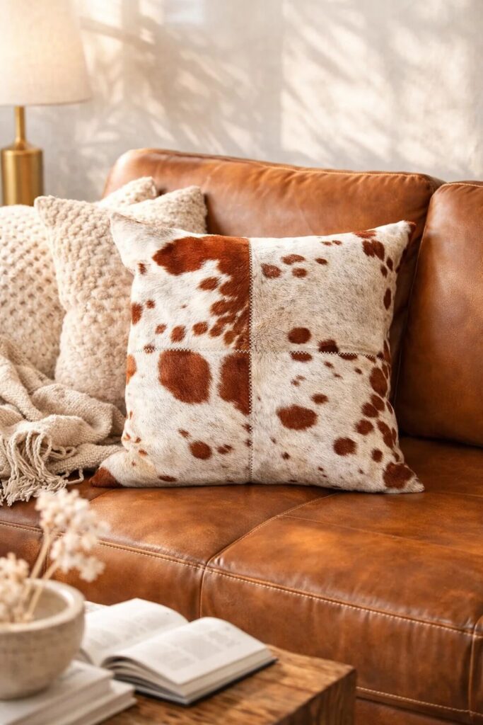 How Decorative Cowhide Cushions Enhance Home Comfort