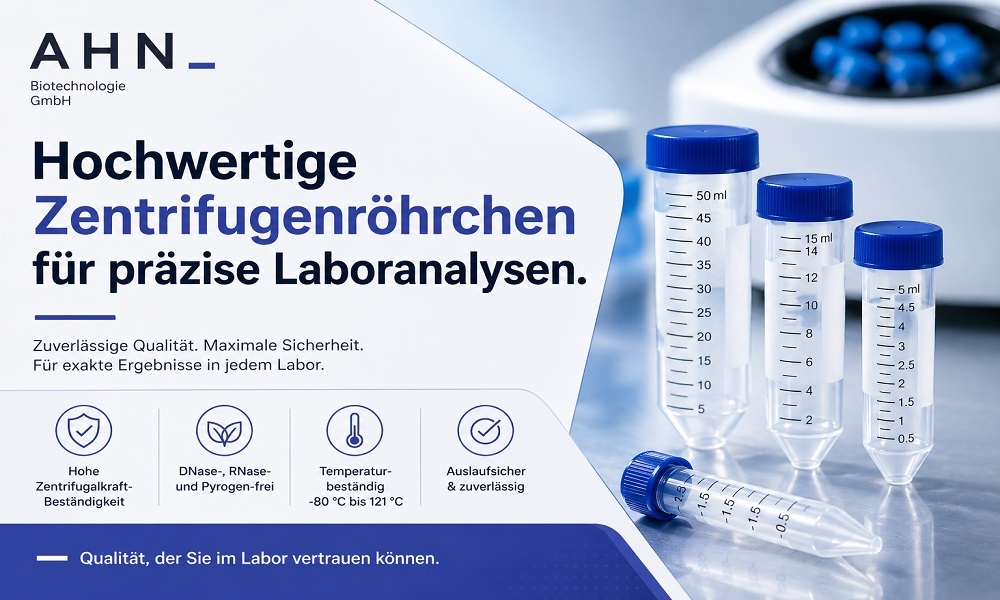 Hochwertige Zentrifugenröhrchen für präzise Laboranalysen