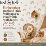 Easy Wall Makeover with Removable Wallpaper and Decals