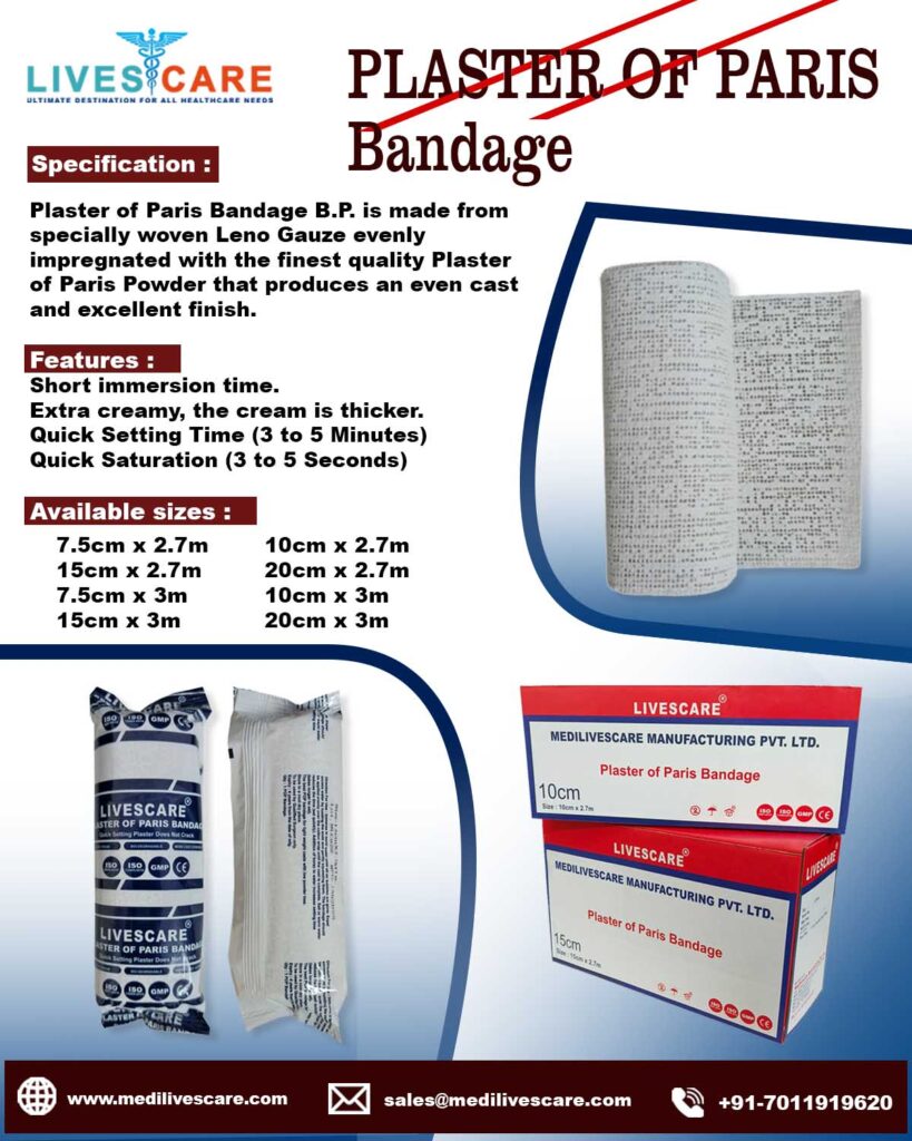 Top Plaster of Paris Bandage Manufacturers Ensuring Quality and Consistency