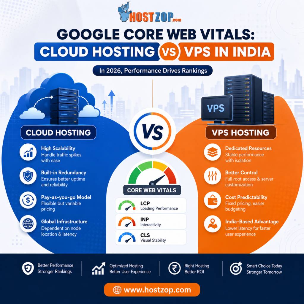 Google Core Web Vitals: Cloud Hosting Vs VPS In India